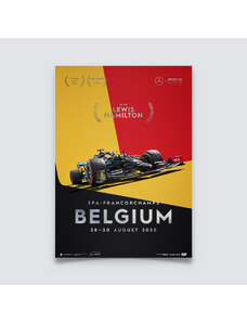 Automobilist Posters | Mercedes-AMG Petronas F1 Team - Lewis Hamilton - Belgium - 2020 | Collector's Edition