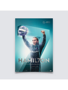 Automobilist Posters | Mercedes-AMG Petronas F1 Team - HAMIL7ON - F1 World Drivers' Champion 7th Title | Collector's Edition