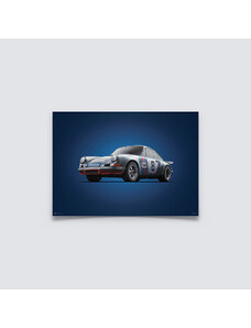 Automobilist Posters | Porsche 911 RSR - Colours of Speed - Martini - Targa Florio - 1973 | Unlimited Edition