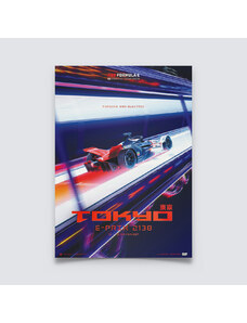 Automobilist Posters | Porsche 99X Electric - Future - Tokyo - 2138 | Collector's Edition