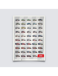 Automobilist Posters | WRC Manufacturers’ Champions - 49th Anniversary - 1973-2021 | Limited Edition