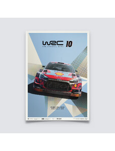 Automobilist Posters | WRC 10 - Hyundai - The Official Game Cover | Limited Edition