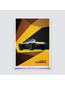 Automobilist Posters | Shelby-Ford AC Cobra Mk II - 1962 - Black | Limited Edition