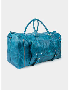 Dundee Travel Blue - Kožená cestovní taška modrá