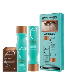 Malibu C Hard Water Wellness Set - šampon 266 ml + kondicionér 266 ml + Malibu Hard Water kúra 4x5 g