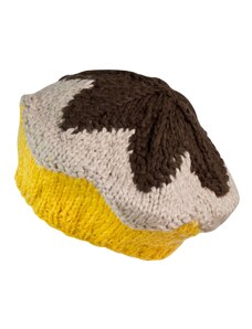 Art Of Polo Woman's Beret cz2704 Brown/Yellow