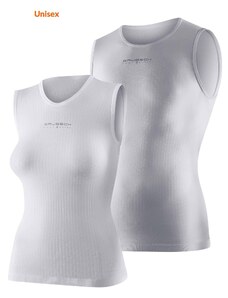 Brubeck UNISEX tričko 3D bez rukávů Multifunctional bílé