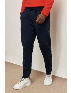 AC&Co / Altınyıldız Classics Men's Navy Blue Standard Fit Normal Cut, Elastic Waist And Legs. Comfortable Sports Sweatpants.