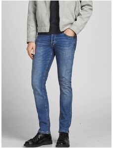 Modré slim fit džíny Jack & Jones Glenn - Pánské