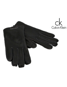 Calvin Klein pánské rukavice STITCHED LEATHER GLOVES
