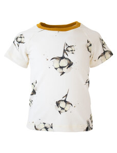 Crawler Organická bavlna tričko krátký rukáv kulatý výstřih dětské Bavlníky