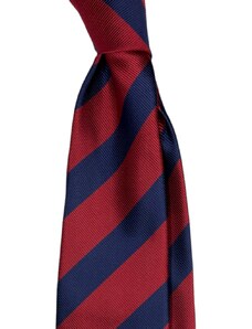 Kolem Krku Červenomodrá proužkovaná kravata