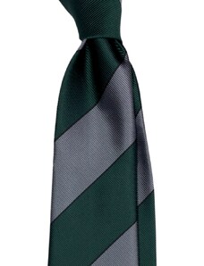 Kolem Krku Zelenošedá kravata s proužky
