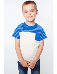 FASARDI Modro-krémové chlapecké tričko