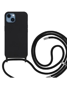 ArtWizz HangOn Silicone kryt pro iPhone 13 se šňůrkou, černý