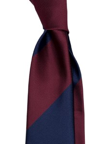 Kolem Krku Modro-vínová kravata s proužky