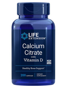 Life Extension Calcium Citrate with Vitamin D 200 ks, kapsle