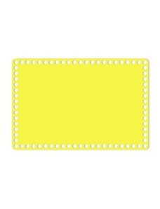 Dřevěný svět online Dno na košík / barva žlutá / obdélník 30 x 20 cm