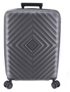 Arteddy Cestovní kufr skořepinový PP - (M) 60l tmavě šedá