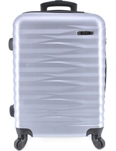 Cestovní kufr skořepinový Ormi (L) 90l stříbrná