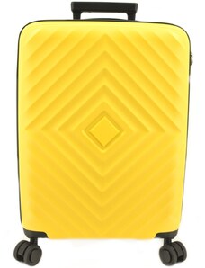 Arteddy Cestovní kufr skořepinový PP - (M) 60l žlutá