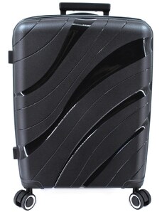 Arteddy Cestovní kufr skořepinový PP - (M) 60l černá