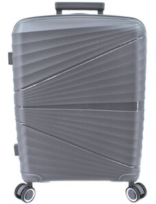 Arteddy Cestovní kufr skořepinový PP - (L) 90l tmavě šedá