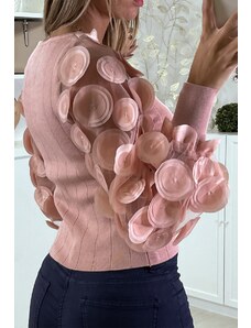 GL_SK Růžový dámský svetr