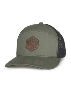 Gestycaps Kšiltovka Trucker 7 Panel-Khaki- stromky korek