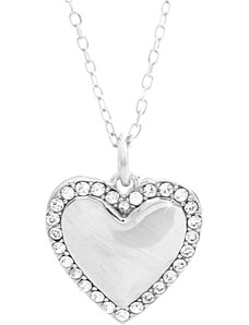 JSB Stříbrný náhrdelník se Swarovski Elements srdce Krystal