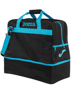 Sportovní taška Joma Bag Training III Black-Fluor Turqoise Large