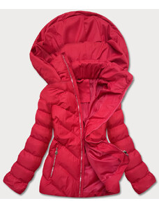 J.STYLE Krátká červená dámská zimní bunda (5M725-270)