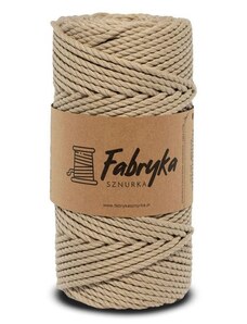 Macrame 3PLY Fabryka Sznurka 5 mm - béžová 100 m