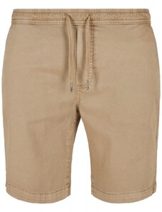 Pánské kraťasy Urban Classics Stretch Twill Joggshorts - béžové