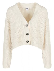 URBAN CLASSICS Ladies Oversized Cardigan - whitesand