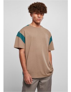 URBAN CLASSICS Active Tee - darkkhaki/teal