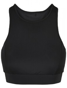 URBAN CLASSICS Ladies High Neck Tech Bra - black