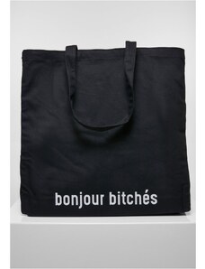 MISTER TEE Bonjour Bitches Oversize Canvas Tote Bag