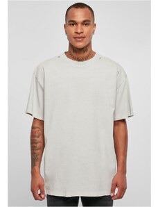 URBAN CLASSICS Oversized Distressed Tee - lightasphalt