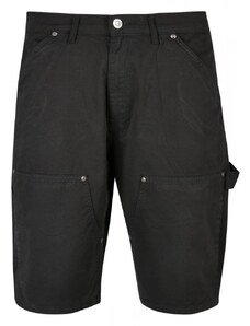 URBAN CLASSICS Double Knee Carpenter Shorts - black