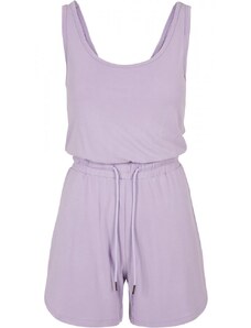 URBAN CLASSICS Ladies Short Sleeveless Modal Jumpsuit - lilac
