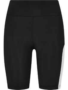 URBAN CLASSICS Ladies Color Block Cycle Shorts - black/white