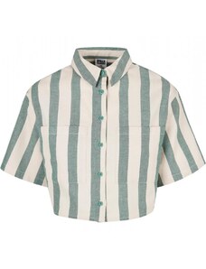 URBAN CLASSICS Ladies Short Oversized Stripe Shirt