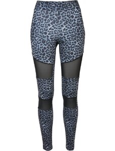 URBAN CLASSICS Ladies Tech Mesh AOP Leggings - snowleo