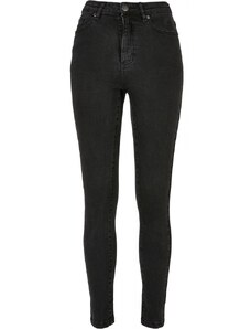 URBAN CLASSICS Ladies Organic High Waist Skinny Jeans - black washed