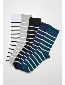URBAN CLASSICS Small Stripes Socks 5-Pack