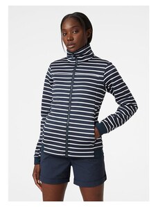 Dámská mikina HELLY HANSEN W CREW FLEECE JACKET 598 NAVY STRIPE