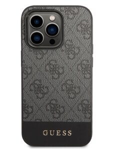 Ochranný kryt pro iPhone 14 Pro MAX - Guess, 4G Stripe Back Gray