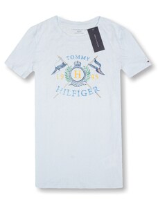 Tommy Hilfiger dámské tričko graphics světlé modré