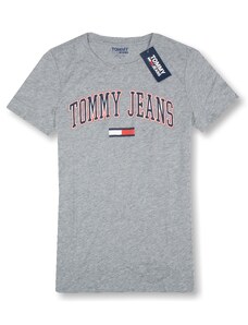 Tommy Hilfiger dámské tričko graphics šedé